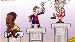 Biếm họa: Vượt qua Pele, Messi khiến Muller run lập cập